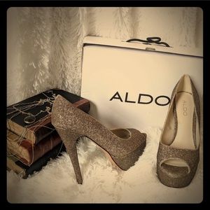 ALDO Lebovitz Sparkly Platform Heels